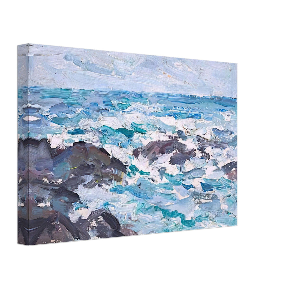 Rocks at Barra by Samuel Peploe, canvas, view 2