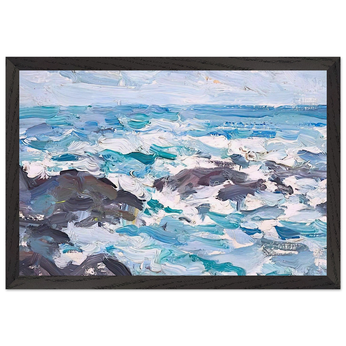 Rocks at Barra by Samuel Peploe, framed poster, view 2