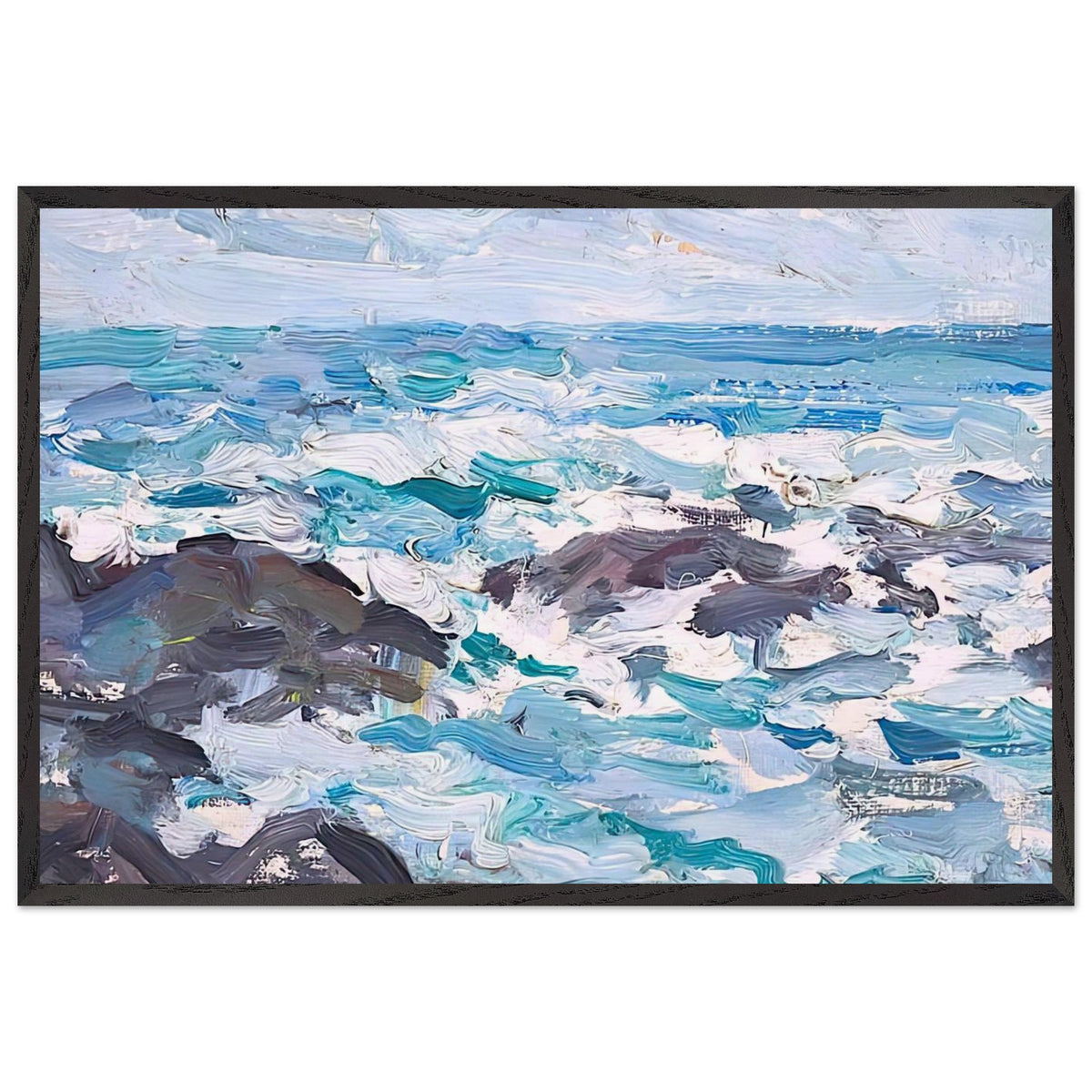 Rocks at Barra by Samuel Peploe, framed poster