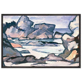 Rocks at Iona by Samuel Peploe, framed poster