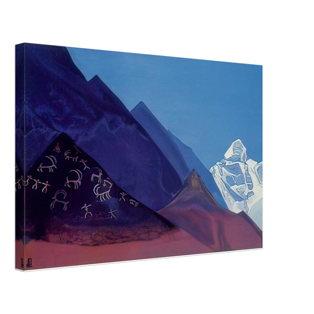 Rocks of Ladakh by Nicholas Roerich, canvas