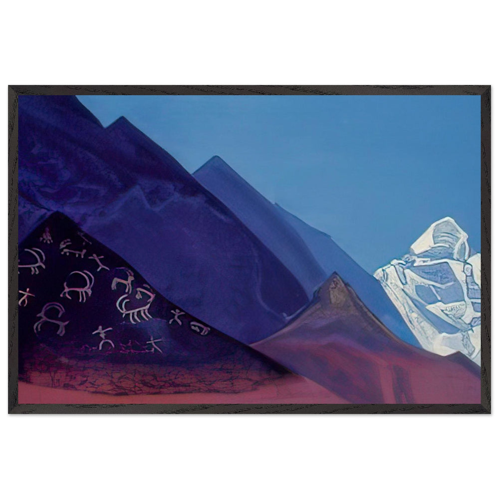 Rocks of Ladakh by Nicholas Roerich, framed poster