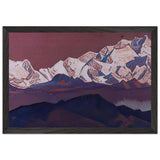 Rocky Peaks. Himalayas by Nicholas Roerich, framed poster, view 2