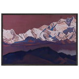 Rocky Peaks. Himalayas by Nicholas Roerich, framed poster