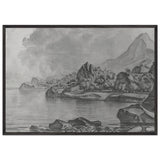 Rocky Seashore by Konstantin Bogaevsky, framed poster, view 3