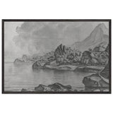 Rocky Seashore by Konstantin Bogaevsky, framed poster