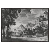 Romantic Landscape by Konstantin Bogaevsky, framed poster, view 3