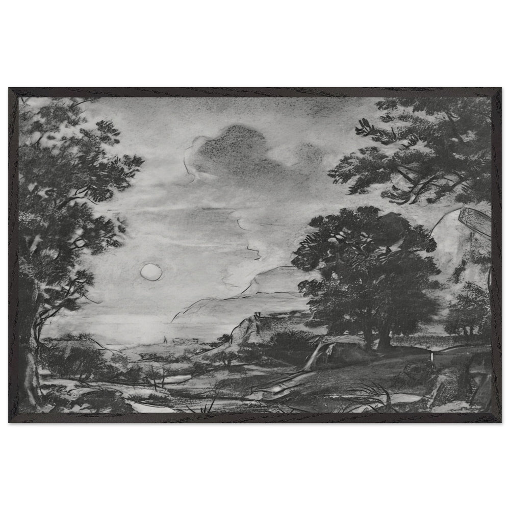 Romantic Landscape by Konstantin Bogaevsky, framed poster