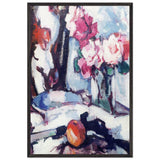 Roses and Fan by Samuel Peploe, framed poster