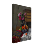 Roses and Nasturtiums by Felix Vallotton, canvas, view 2