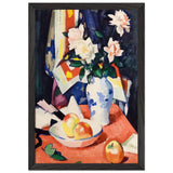 Roses and Still Life by Samuel Peploe, framed poster, view 2