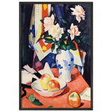 Roses and Still Life by Samuel Peploe, framed poster