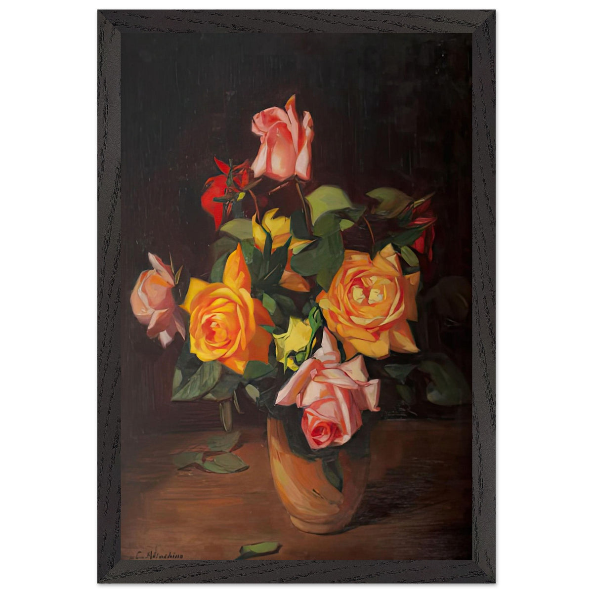 Roses by Constantin Artachino, framed poster, view 2