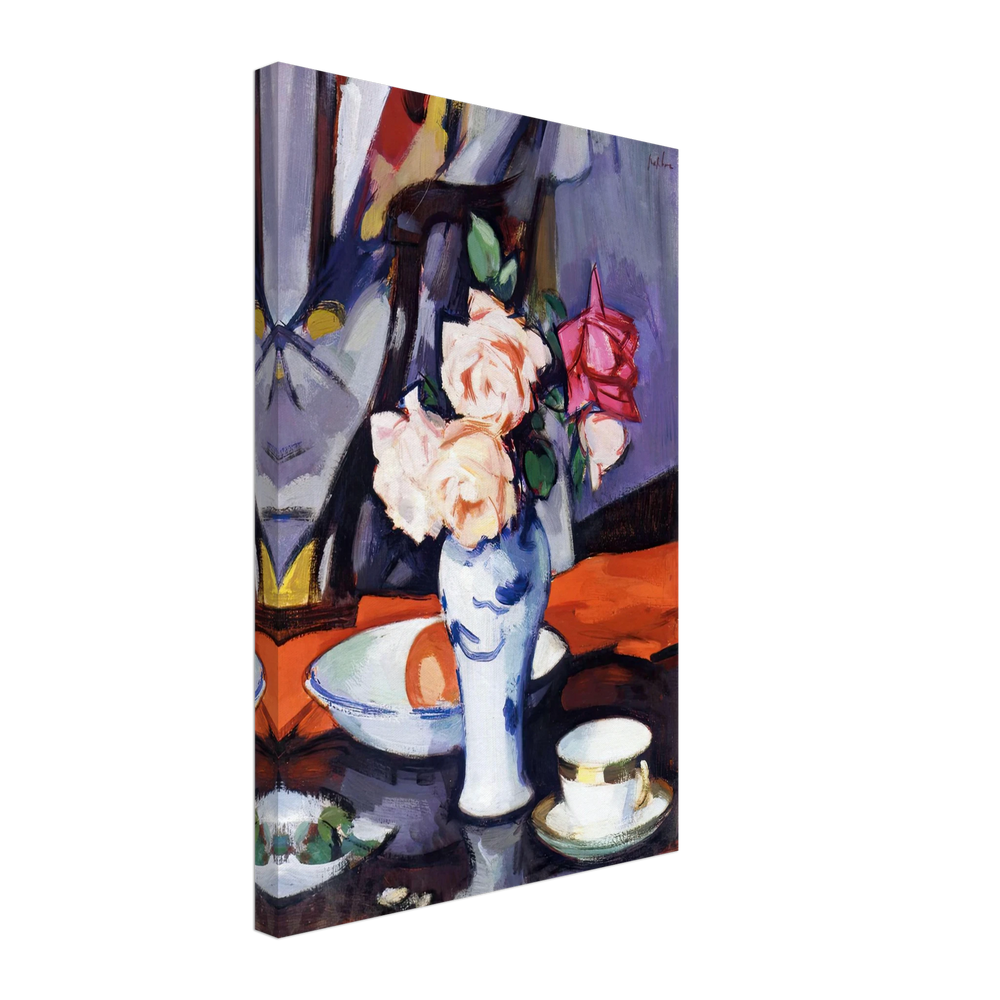 Roses in a Chinese Vase by Samuel Peploe, canvas