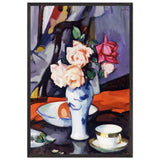 Roses in a Chinese Vase by Samuel Peploe, framed poster