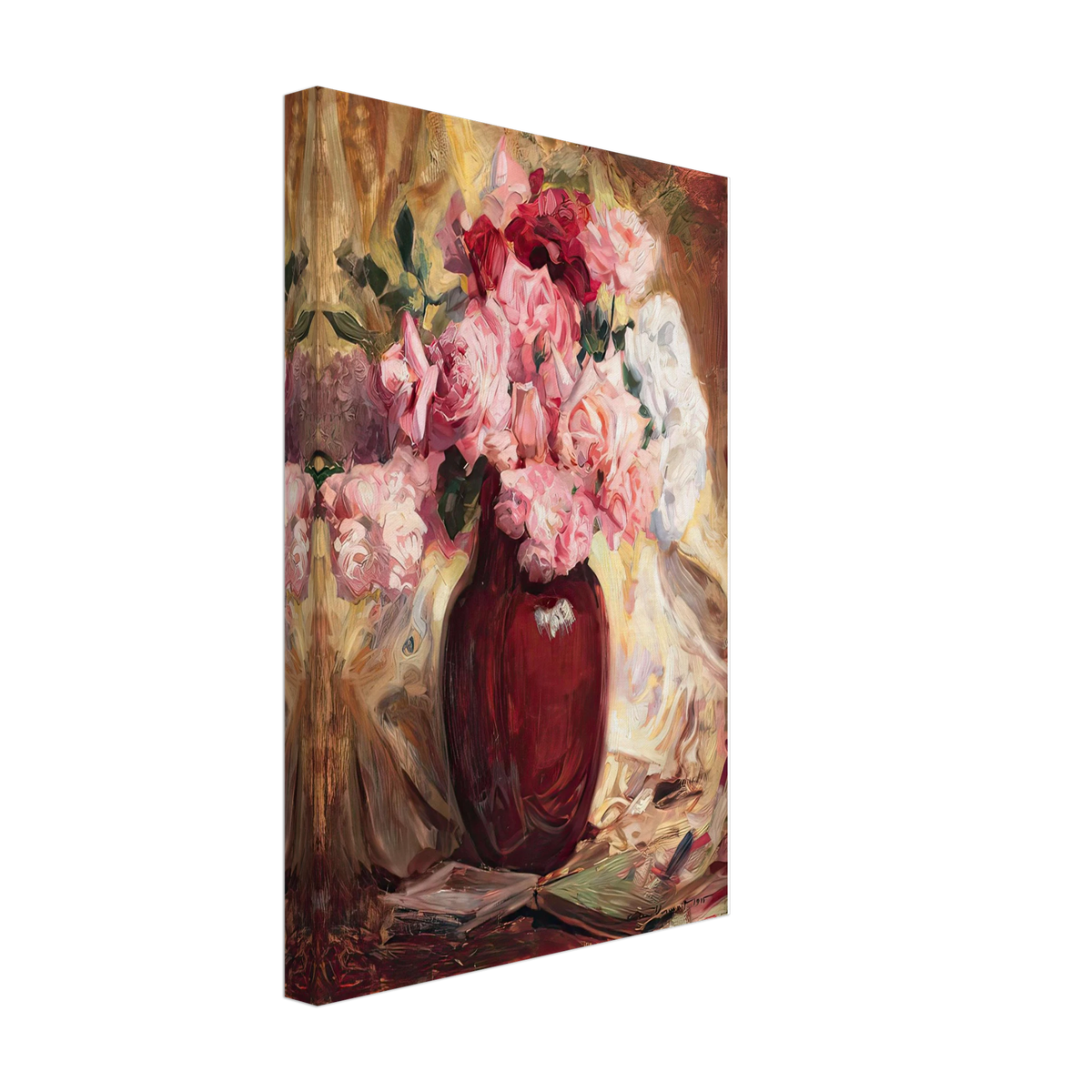 Roses by Nicolae Vermont, canvas, view 2