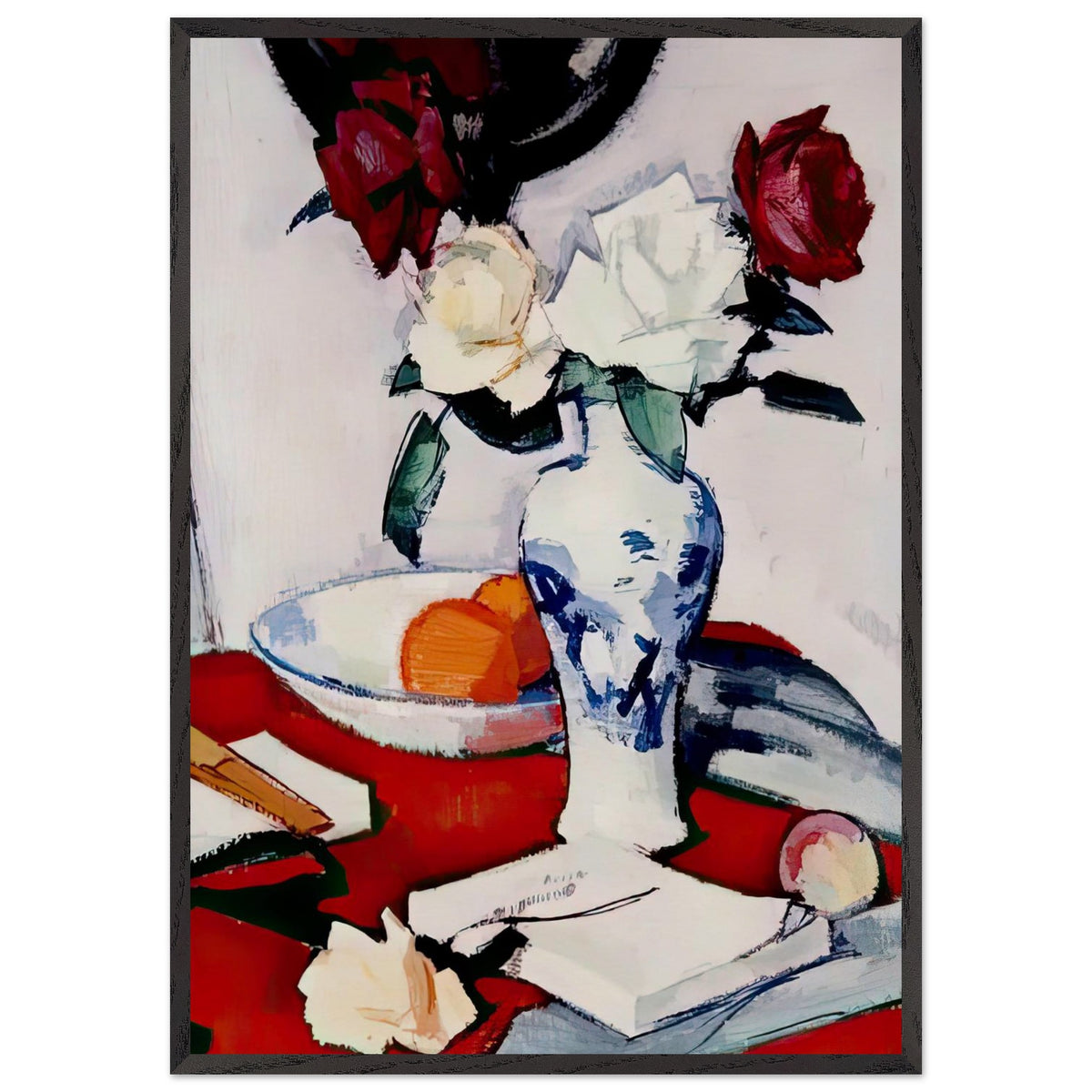 Roses by Samuel Peploe, framed poster, view 3