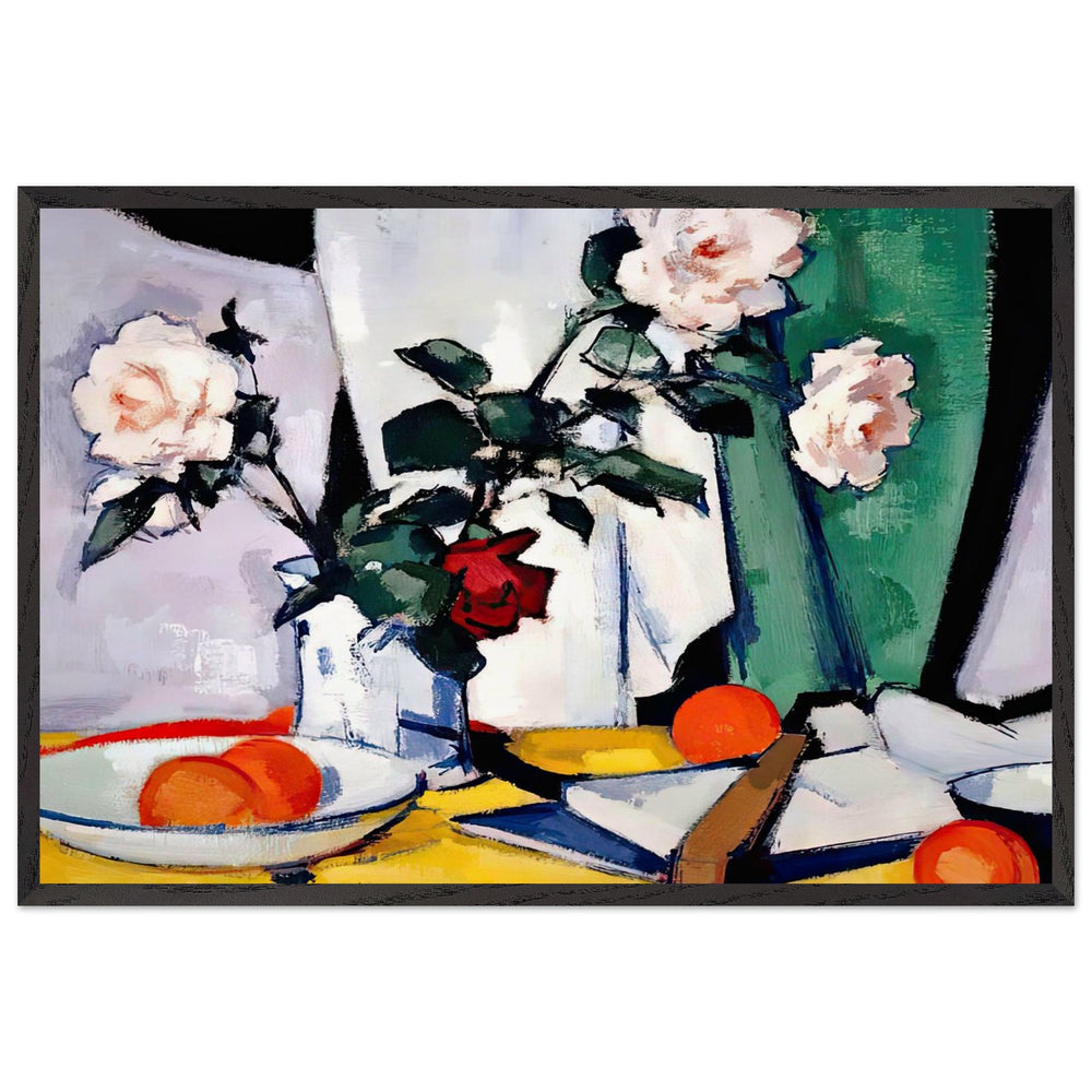 Roses by Samuel Peploe, framed poster