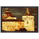 Rostov Veliky. Attics of Princely Houses by Nicholas Roerich, framed poster, view 2