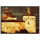 Rostov Veliky. Attics of Princely Houses by Nicholas Roerich, framed poster, view 3