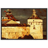Rostov Veliky. Attics of Princely Houses by Nicholas Roerich, framed poster