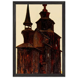 Rostov Veliky. Church on Ishna by Nicholas Roerich, framed poster, view 2