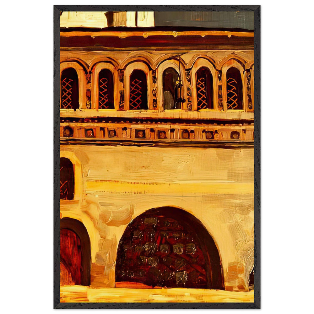 Rostov Veliky. Hierarch Towers by Nicholas Roerich, framed poster