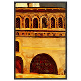 Rostov Veliky. Hierarch Towers by Nicholas Roerich, framed poster