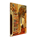 Rostov Veliky. Interior of Church by Nicholas Roerich, canvas