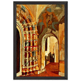 Rostov Veliky. Interior of Church by Nicholas Roerich, framed poster, view 2