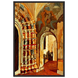 Rostov Veliky. Interior of Church by Nicholas Roerich, framed poster