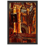 Rostov Veliky. Interior of Church of Savior by Nicholas Roerich, framed poster, view 2
