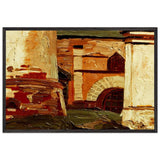 Rostov Veliky. Yard in the Kremlin by Nicholas Roerich, framed poster