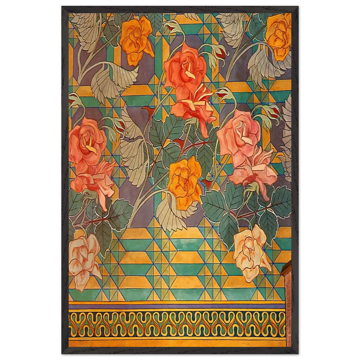Roze by Stanisław Wyspiański, framed poster