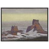 Ruins of a Chinese Fort by Nicholas Roerich, framed poster, view 3