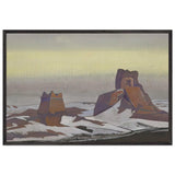 Ruins of a Chinese Fort by Nicholas Roerich, framed poster
