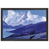 Sacred Himalayas by Nicholas Roerich, framed poster, view 2
