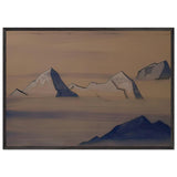 Sacred Himalayas by Nicholas Roerich, framed poster, view 3