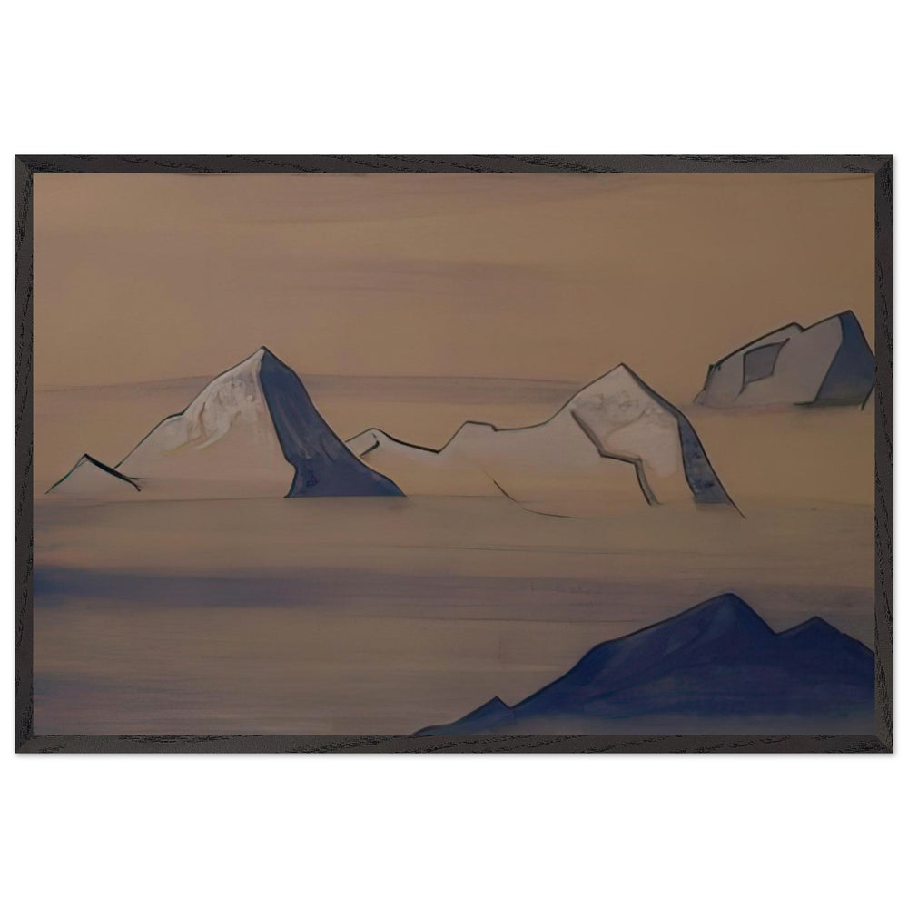 Sacred Himalayas by Nicholas Roerich, framed poster