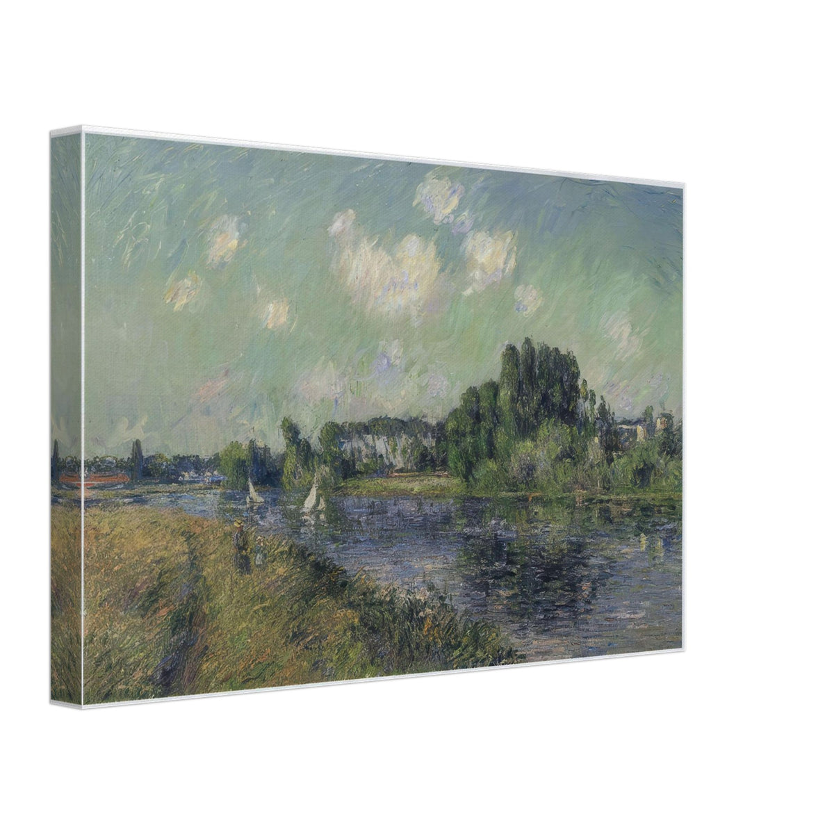 Sails on the Oise by Gustave Loiseau, canvas, view 2