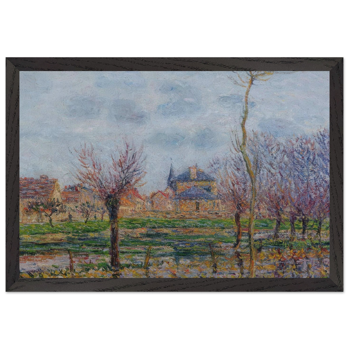 Saint Cyr du Vaudreuil by Gustave Loiseau, framed poster, view 2