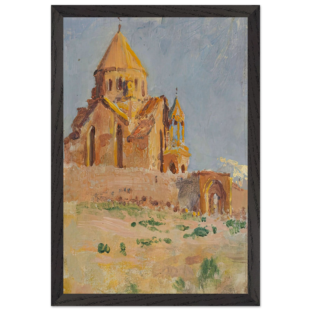 Saint Hripsime Church. Etchmiadzin by Yeghishe Tadevosyan, framed poster, view 2