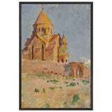 Saint Hripsime Church. Etchmiadzin by Yeghishe Tadevosyan, framed poster