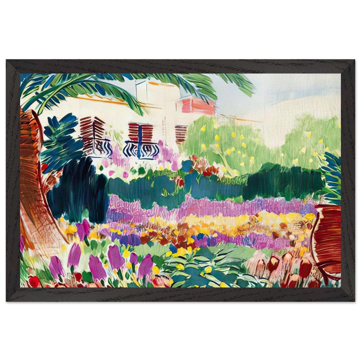 San Domenico Hotel Kertje 1936 by Vaszary János, framed poster, view 2