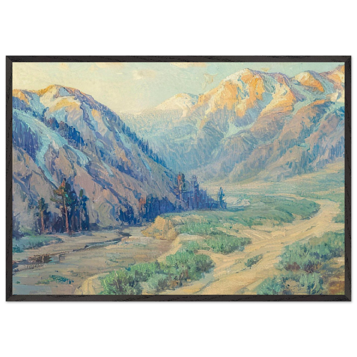 San Gabriel Canyon by Benjamin Brown, framed poster, view 3