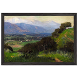 San Gabriel Valley Mid Winter by Benjamin Brown, framed poster, view 2