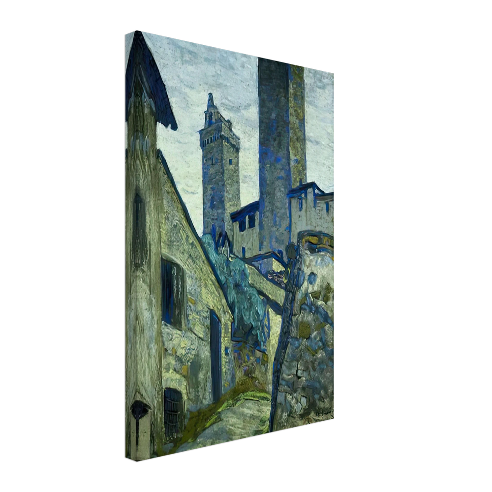 San Gimignano by Nicholas Roerich, canvas
