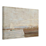 San Pedro Harbor by Granville Redmond, canvas