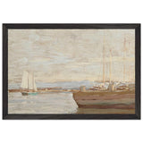San Pedro Harbor by Granville Redmond, framed poster, view 2