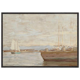 San Pedro Harbor by Granville Redmond, framed poster, view 3